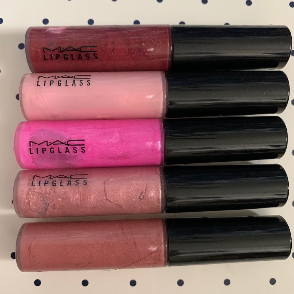 MAC Lipglass x5
